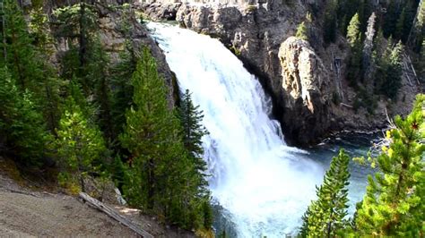 Upper Falls ... Waterfalls of Yellowstone . Upper Falls... 20130606 Views in HD - YouTube