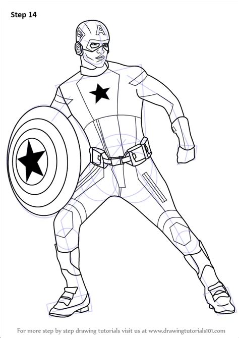 How to Draw Captain America (Captain America) Step by Step ...