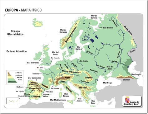 Principales Rios De Europa Mapa