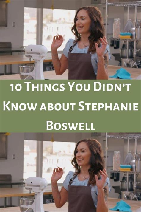 10 Things You Didn’t Know About Stephanie Boswell in 2023 | Food network recipes, Food network ...