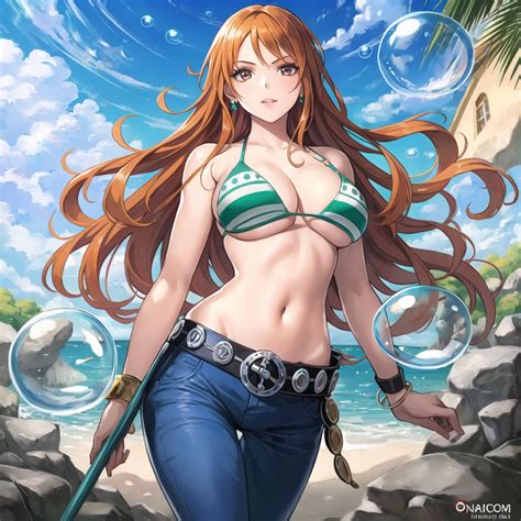 Nami - One Piece (Ai generated) by BeastCR on DeviantArt