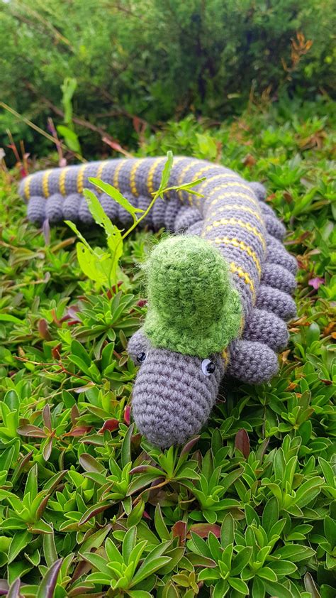 Crochet Worm Amigurumi Toy Crochet Millipede Knitted | Etsy