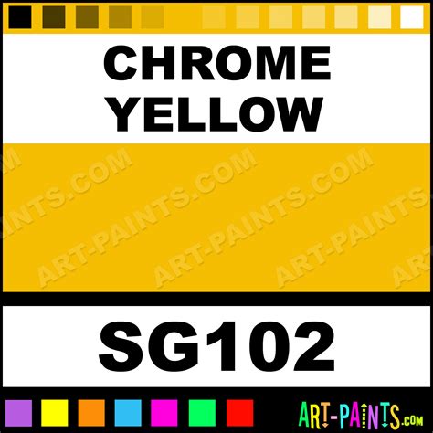 Chrome Yellow Solid Airbrush Spray Paints - SG102 - Chrome Yellow Paint, Chrome Yellow Color ...