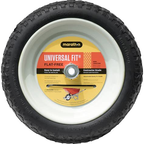 Marathon Flat Free Wheelbarrow Tire — Universal Fit, Model# 00265-NTE ...