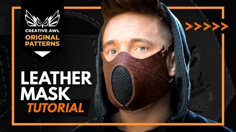 How to make leather mask with FREE PDF PATTERN - YouTube