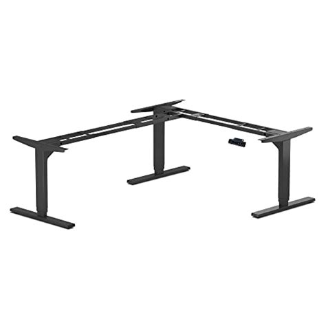 Standing Desk Corner Frame. Adjustable Height and Width Legs with Triple Electric Motors for ...