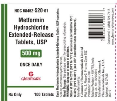 Metformin Er Tablets 100 Tabs