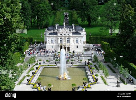 Schloss Linderhof Castle of King Ludwig II of Bavaria, Graswangtal ...