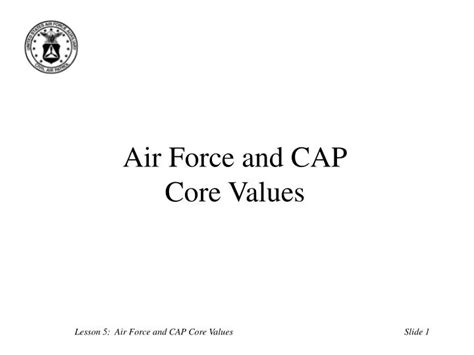 PPT - Air Force and CAP Core Values PowerPoint Presentation, free ...