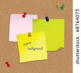 Image of Blank Notice Papers Pinned on Cork Board | Freebie.Photography