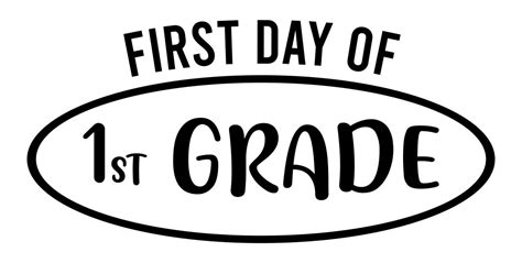 First Day of 1st Grade Printable Sign | School signs, Printable signs ...