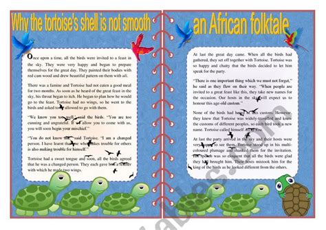 Traditional Stories-An African Folktale - ESL worksheet by vebvibes