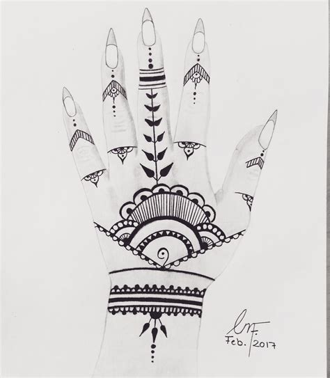 Henna Hand design by ChrisffrankArtWork on DeviantArt