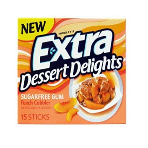 Extra Dessert Delights Peach Cobbler Sugar Free Chewing Gum American ...