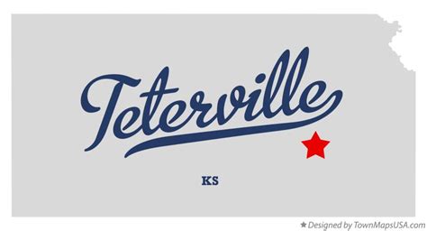 Map of Teterville, KS, Kansas