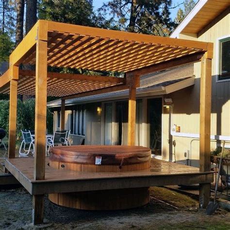 25 Best Backyard Hot Tub Deck Design Ideas for Relaxing - GODIYGO.COM