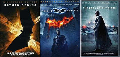 Amazon.com: The Dark Knight Trilogy Batman Begins The Dark Knight The ...