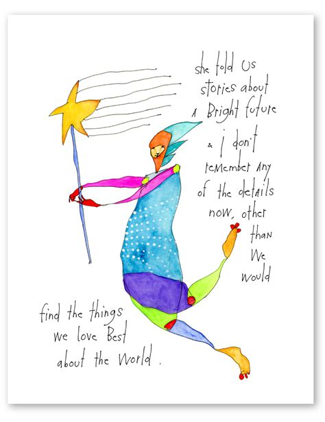 bright future art print – flying edna