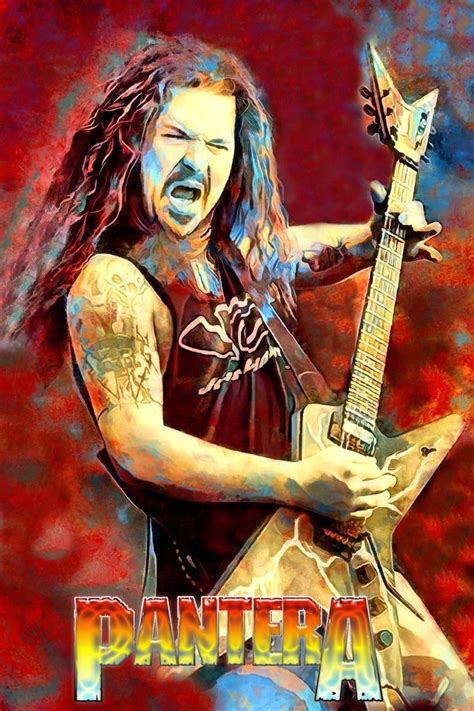 Rock n Roll Guitarist Art | Pantera Band Poster