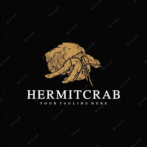 Premium Vector | Hermitcrab logo vector premium