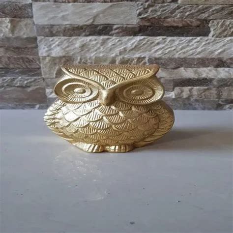 Animals Owl Golden Statue at best price in Moradabad by A M International | ID: 23062071812