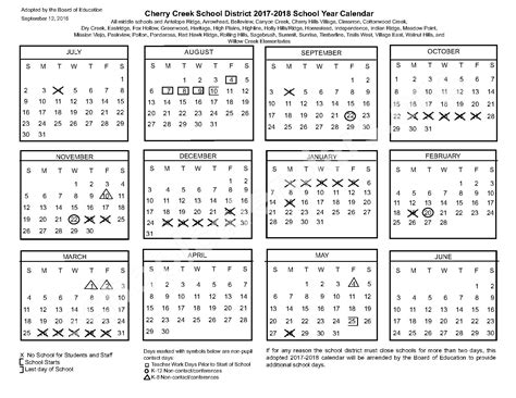 Cherry Creek School District Calendars – Greenwood Village, CO