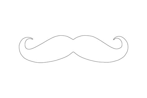 Mustache Outline Clip Art at Clker.com - vector clip art online, royalty free & public domain