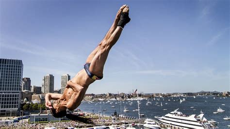 Cliff diving contest is back in Boston - Axios Boston