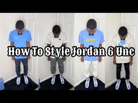 How To Style Jordan 6 UNC White | Outfit Ideas & Huge Giveaway - YouTube