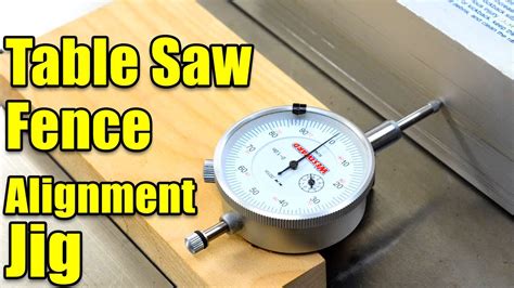 Make a Table Saw Fence Alignment Jig for Checking Fence Alignment - Woodworking Table Saw Jig ...