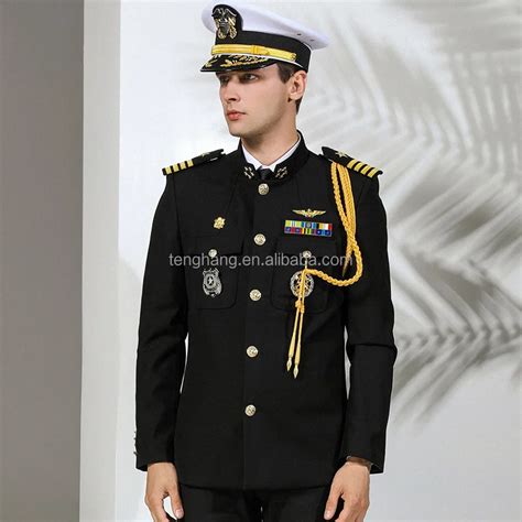 Navy Uniform Captain Military Suit Men Navy Yacht Black Officer Spring AliExpress Mobile | lupon ...