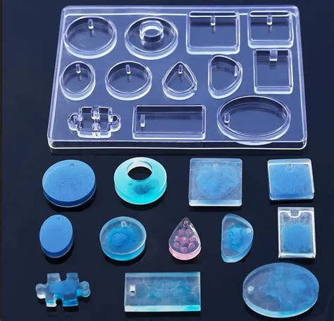 Aliexpress.com : Buy 12 Designs Cabochon Silicone Mold Necklace Pendant Resin Jewelry Making ...