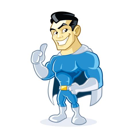 Superhero cartoon character 638309 Vector Art at Vecteezy