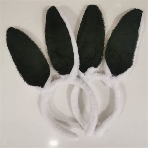 Bunny Ears White Black - Partylicious