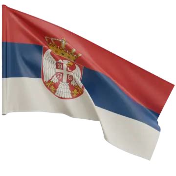 Serbia Flag Waving, Serbia Flag With Pole, Serbia Flag Waving ...