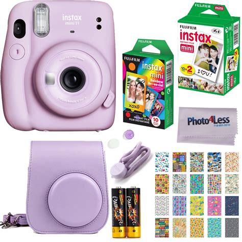 Fujifilm Instax Mini 11 Instant Camera (Lilac Purple) | Twin Pack Film ...