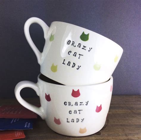 Crazy Cat Lady Mug By Gilbert And Stone Ceramics | notonthehighstreet.com