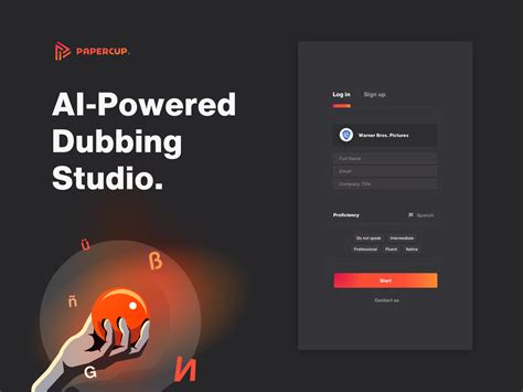 AI-Powered Dubbing Studio by Mr.G ux | ui on Dribbble