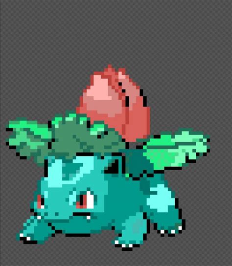 Pokemon Pixel Art: Ivysaur by ElizabethFarron on DeviantArt