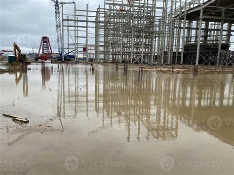 Warehouse Construction from metal structure. Steel Structure Warehouse ...