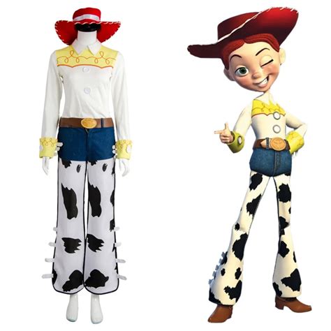 Toy Story The Yodeling Cowgirl Jessie Outfit Cosplay Costume Halloween ...