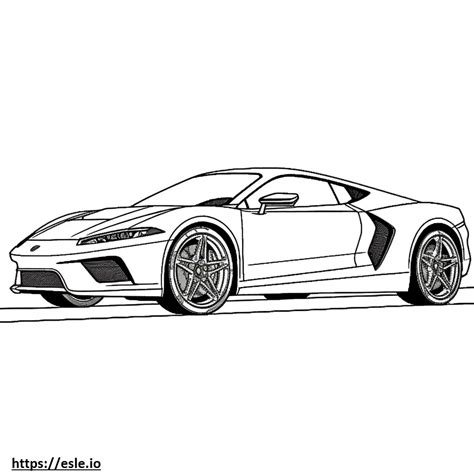 Lamborghini Huracan Sterrato 2024 gambar mewarnai