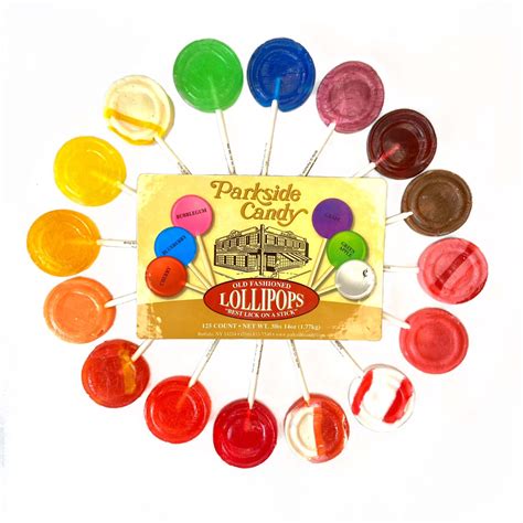 Old Fashion Lollipops Gourmet Tub – 125 Lollipops Any Flavor – Parkside Candy