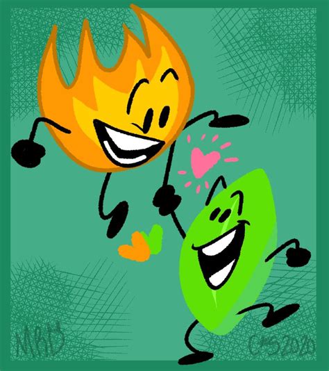 Bfb Firey And Leafy Vintage Cartoon Animated Drawings Period Humor | My XXX Hot Girl