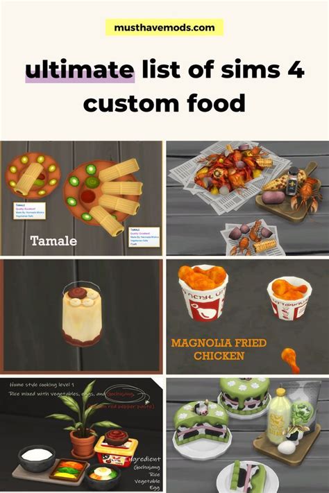 31+ Best Sims 4 Custom Food Recipes