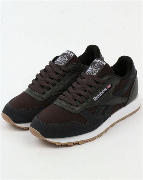 Reebok Classic Leather Trainers Coal/White,shoes,utility,mens