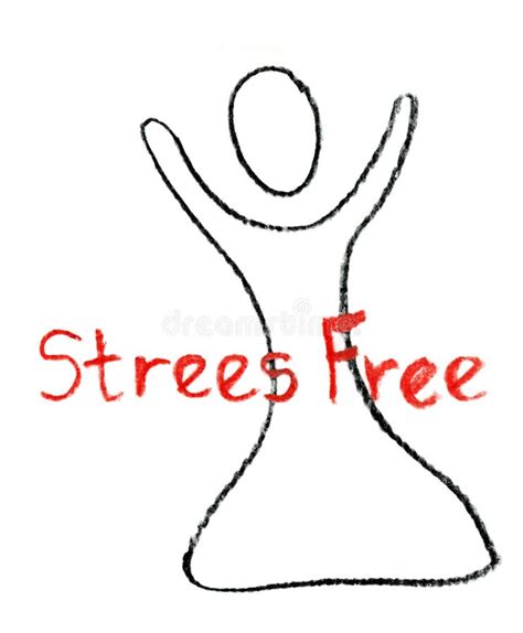 Stress Free Drawn With A Crayon. Stock Image - Image: 33129201