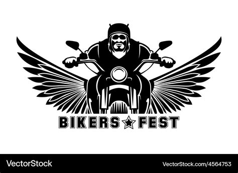 Biker logo Royalty Free Vector Image - VectorStock