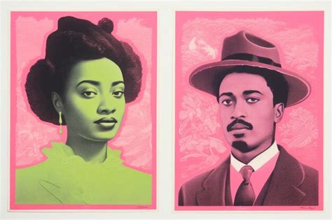 Premium Photo | Black history month risograph