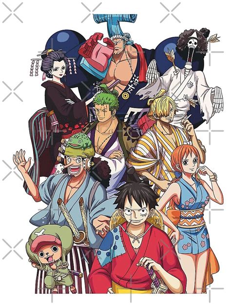 "One Piece Straw Hat Crew Wano Arc" Poster for Sale by Setsujoku | Redbubble